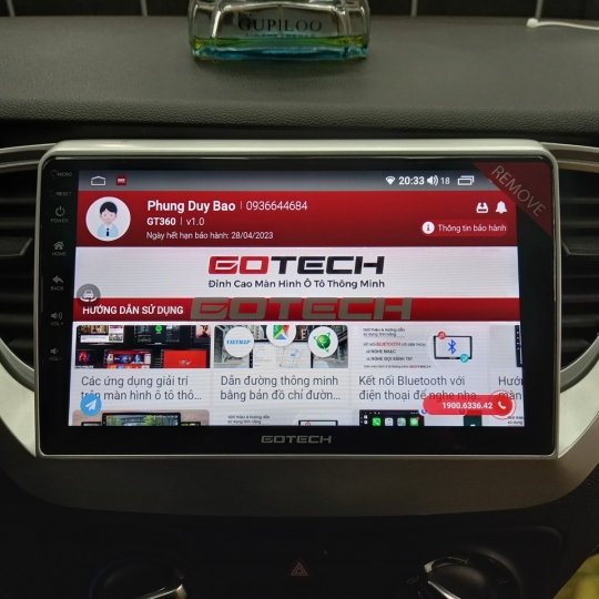 ACCENT 2019 NÂNG CẤP MÀN HÌNH DVD GOTECH LIỀN CAM 360 -  GT 360 