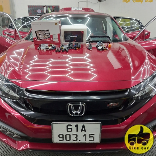 CIVIC 2020 NÂNG CẤP MÀN HÌNH GOTECH LIỀN CAM360 - GT360PLUS