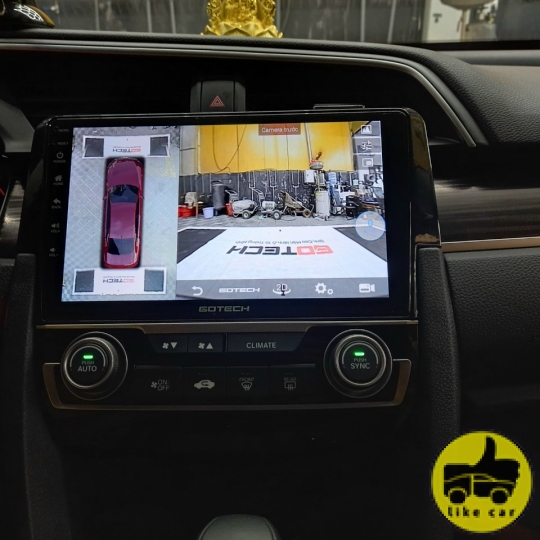 CIVIC 2020 NÂNG CẤP MÀN HÌNH GOTECH LIỀN CAM360 - GT360PLUS