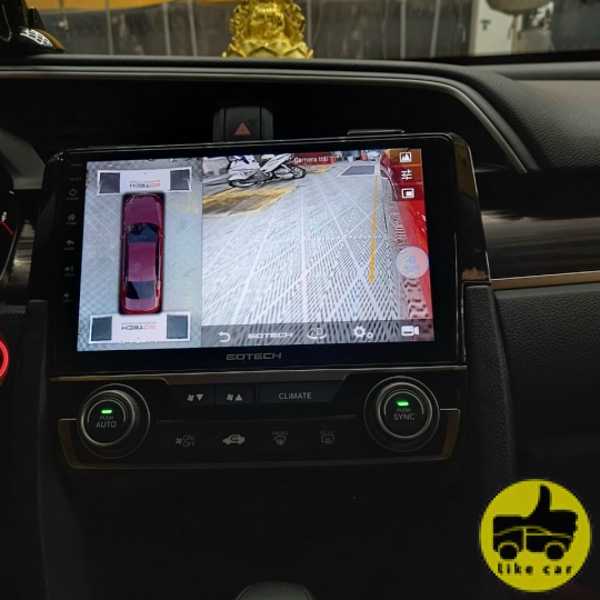 CIVIC 2020 NÂNG CẤP MÀN HÌNH GOTECH LIỀN CAM360 - GT360PLUS