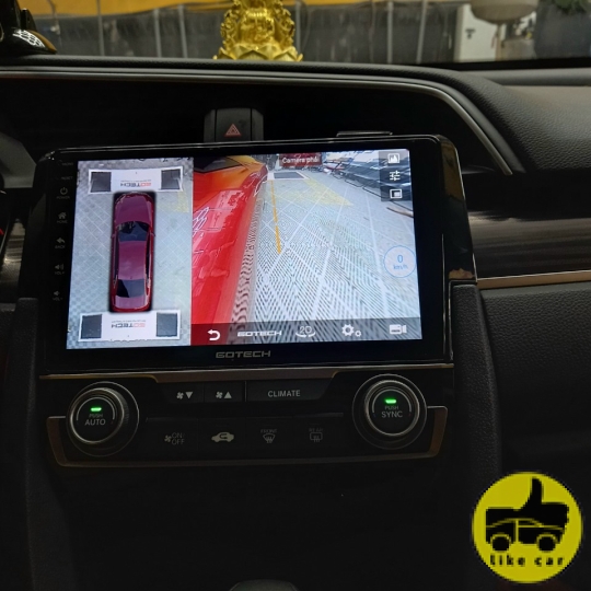 CIVIC 2020 NÂNG CẤP MÀN HÌNH GOTECH LIỀN CAM360 - GT360PLUS
