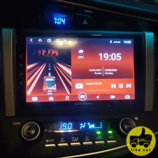 INNOVA 2019 NÂNG CẤP MÀN HÌNH DVD GOTECH GT6 